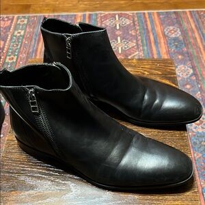 Aldo Black Leather Men's Boots